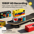CHEGIT Hot Thumb Keychain Camera 0.96inch Mini Action Camera Retro Support Memory Card 1080P Very Small Camcorder Video Recorder.