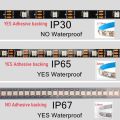 WS2812B Smart IC 5050 RGB LED Strip WS2812 Individually Addressable IC DC5V 30/60/144Pixels/LEDs/m IP30/IP65/IP67 RGB Tape Light. 
