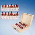 12pcs Router Bit set 1/4" Shank For wood working. 