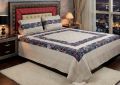 Embroidered Patch Work King Size BedSheet - High Quality - Cotton Double Bedsheet Embroided by Dazzling point. 