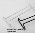 1PCS New Wine Glasses Holder Bartender Stemware Hanging Rack Under Cabinet Stemware Organizer Glass Goblet Iron Rack Bar Tool.