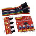 Four-Way Infrared Tracing 4 Channel IR Tracking Module Transmission Line Obstacle Avoidance For Arduino Smart Car Robot DIY Kit. 