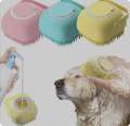 Pet Dog Cat Grooming Bath Brush Massage Brush With Soap And Shampoo Soft Silicone Glove Dogs Cats Paw Clean Bath Tools. 