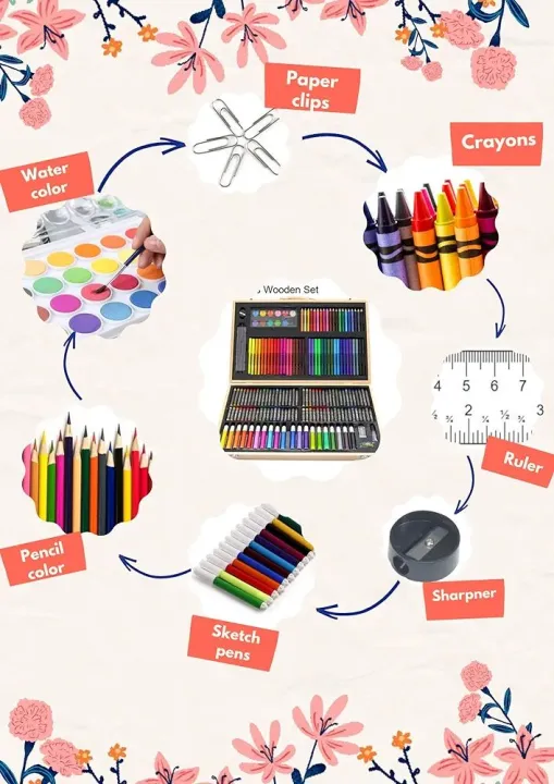 180%20pcs%20Professional%20Color%20Pencil%20Child%20Drawing%20Set,Painting%20Set%20Colored%20Pencils%20for%20Children%20Art%20Supplies%20for%20Kids,Art%20Set%20for%20Drawing%20Painting%20&%20More%20with%20Porng%20set%20180%20Pcs.%20-%20Image%203