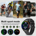 LIGE Mens Smart Watch 360 * 360 Bluetooth Call Health Monitoring Smartwatch Outdoor Sports 3ATM Waterproof Smart Watch for Men.