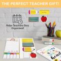 1 Pc Teacher Sticky Notes Set - Teaching Supplies Shaped Sticky Note Pads Teacher to Do List Notepad Writing Memo Pads for Teach. 