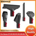 Vacuum Cleaner Flat Suction Nozzle Head For Dyson V7 V8 V10 V11 V12 V15 G5 Mattress Brush Head Round Brush Soft Brush Parts.