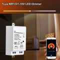 Mini Tuya WiFi LED Lights Dimmer Controller AC 100-240V 0/1-10V Smart Home APP Wireless Control Voice for Alexa  Home. 