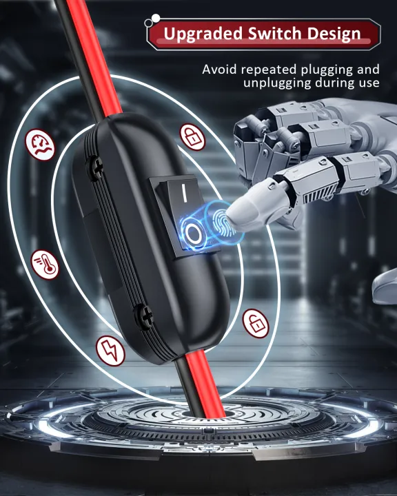 Anchtek%2016AWG%2012V%20Cigarette%20%20SAE%20Battery%20Charger%20Cable%20Quick%20Release%20Adapter%20With%20Switch%20For%20RV%20Solar%20Panels%20Motorcycle%20-%20Image%202