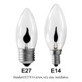 Edison Led Candle Light Bulb E14 E27 LED Flame Effect Bulb 3W AC220V Home For Decor Lighting Ampoule Candle Bulb. 