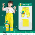 Waterproof Girls Boys Pants Toddler Kids Rain Pants Windproof Mud Trousers Kids Cartoon Dinosaur Unicorn Children Rain Pants.