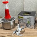 Chopper - Manual chopper - Chopper Machine - Handchopper - Advanced Multi-function Food Processor - Vegetable Cutter - Hand Chopper - Press Start Quick Operation - Handheld Vegetable Chopper - Mixer - Blender to Chop Fruits Onions - Ginger- Herbs - Garlic. 