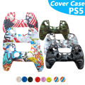 Strange PS5 Controller Case for Sony Playstation 5 Handle Silicone Cover Case Camouflage Protective Case.