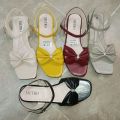 Metro Flat Sandals for Women European Beautiful Formal Sandals Low Heel for Women. 