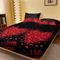 1 piece of Eternal Knot concentric pattern frosted bedsheet, bedroom printed bedspread, bedding (excluding pillowcases). 