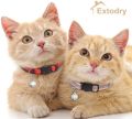 Cat Kitten Collar Breakaway with Bell Quick Release Safe Buckle Adjustable Cat Kitten Collar. 