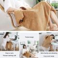 Winter Warming Blanket USB Rechargeable Portable Flannel Electric Blanket with Pocket Heating Blanket Hand Warmer Knee Blanket. 