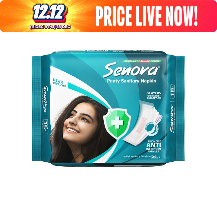 Senora Panty Sanitary Napkin- 15 Pads - pad