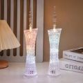 Canton Tower Small Waist LED Night Light Handicraft Ornaments 6.5 x 19cm(Colorful Light). 