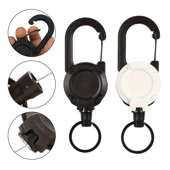 1/2/4Pcs%20Heavy%20Duty%20Retractable%20Badge%20Reel,%20Anti-Theft%20Metal%20Easy%20Pull%20Buckle%20Rope,%20Elastic%20Retractable%20Keychain,%20Sport%20ID%20Badge%20-%20Image%206