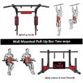 CHILL FITNESS 2 in 1 Pull Up Bars Dips Bar Ultimate Ultimate Body Press Wall Mounted Pull Up Bar / Dips Bar 6 - Grips Heavy Duty Wall Mounted Pull Up and Chin Up Bar for Home Exercise, Fully Steel with Rubber Handle fitness training. 