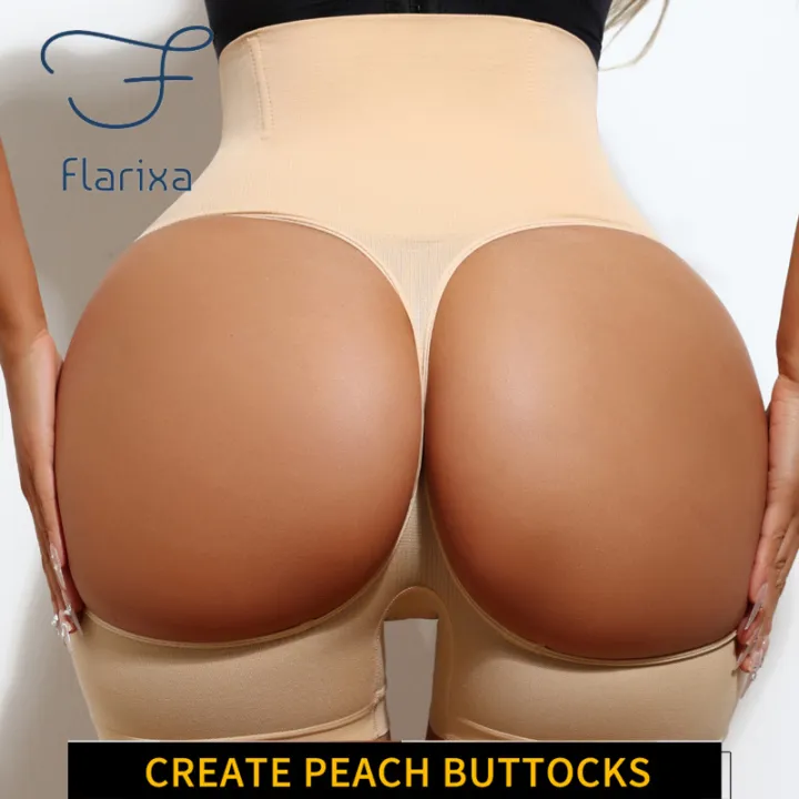 FLARIXA%201/2/3Pcs%20Shapewear%20Butt%20Lifter%20Seamless%20Women%20High%20Waist%20Slimming%20Panty%20Tummy%20Control%20Knickers%20Pant%20Briefs%20Body%20Shaper%20-%20Image%202