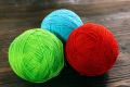 Wool thread. 