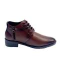 Brown Leather Chelsea Long Ankle Boots For Men (Nep Mart). 