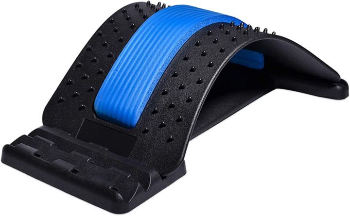 Back Stretcher Back Cracking Device, 4 Levels Back Cracker Board Chiro Board, Back Popper Back Stretcher for Lower and Upper Back Pain Relief, Adjustable Spine Lumbar Stretcher,