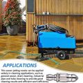 Water Jet High Pressure Sprayer Nozzle Clean Sewer 1/4" Stainless Steel Pressure Washer Quick Plug Drain Hose Nozzle Tool. 