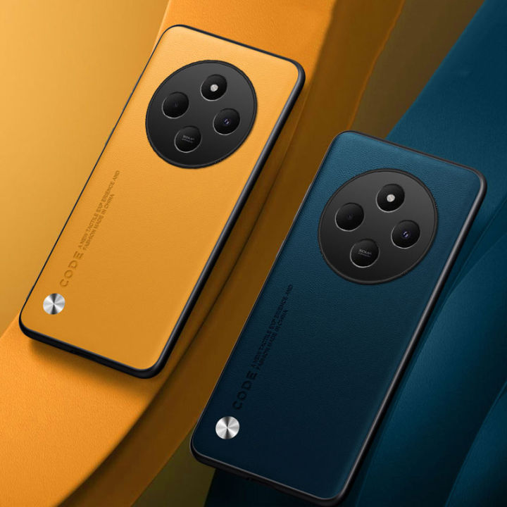 EUCAGR%20Luxury%20Soft%20Leather%20Back%20Phone%20Case%20For%20Xiaomi%20Redmi%2014C%204G%20Shockproof%20Silicone%20Case%20For%20Redmi%2014C%20Back%20Cover%20-%20Image%203