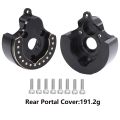 Front and Rear Portal Axle Brass Knuckle Cover Weights for 1/10 RC Crawler Vanquish VS4-10 Phoenix F10 Chassis Upgrade.