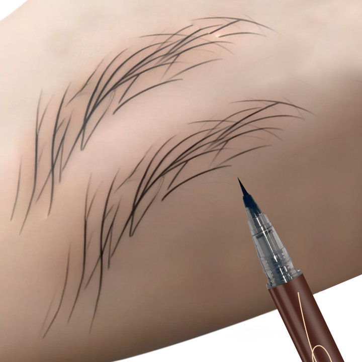 SYLR New Ultra Fine Eyebrow Pencil Waterproof Professional Sweat Proof Liquid Eyeliner Eyebrow Dual Purpose Durable Make Up Art