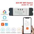 10A Wifi Smart Switch Smart Home Light Switches Module 2 Way Control Work with Tuya Smart Life Alexa Google Home Switch. 