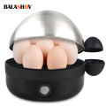 360W Electric Egg Boiler 7 Eggs Steamer Multifunctional Cooker with Auto Shut Off for Omelet Soft Medium and Hard Boiled Eggs EU. 