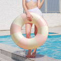 1PC Ins Style Macaron Inflatable Swimming Ring Adult Thickened Pool Float Summer Pool Party Water Toy.