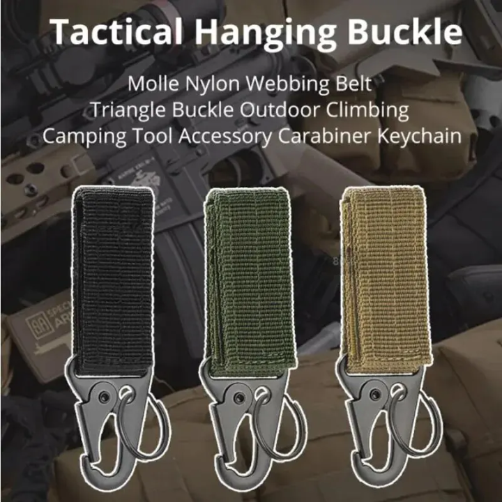 2pcs%20Tactical%20Hanging%20Buckle%20Molle%20Nylon%20Webbing%20Carabiner%20Belt%20Triangle%20Keychain%20for%20Outdoor%20Climbing%20Camping%20Tool%20Accessory%20-%20Image%204