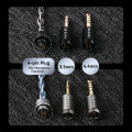 KBEAR P34 Earphone Upgrade Cable 5N 2-Strands 98-Core OFC Silver-Plated Interchangeable Plug Design 3.5/4.4 for MK3.