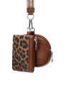 MIYIN Fashion Mini Zipper WristletWallet Women Double Pocket Wristlet Portable KeychainWallet Coin Purse Detachable Small Wallet. 