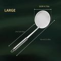 1pc Fat Skimmer Spoon, Stainless Steel Fine Mesh Skimmer, Strainer Spoon For Removing Grease Fat And Foam, Kitchen Tools. 