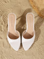 Women's Sandals Fashion Summer Elegant High Heels Outdoor Banquet Open-Back Heels,Valentine's Day for Girls Women's Shoes.
