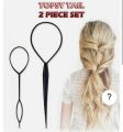 Twist & Loop Ponytail Maker 2 pcs Hair Braid Styling Tool. 