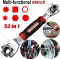 360 Degree Multipurpose Tiger Wrench 8 in 1 Tools Socket Works Universal Ratchet Spline Bolts Torx Sleeve Rotation Hand Tools. 