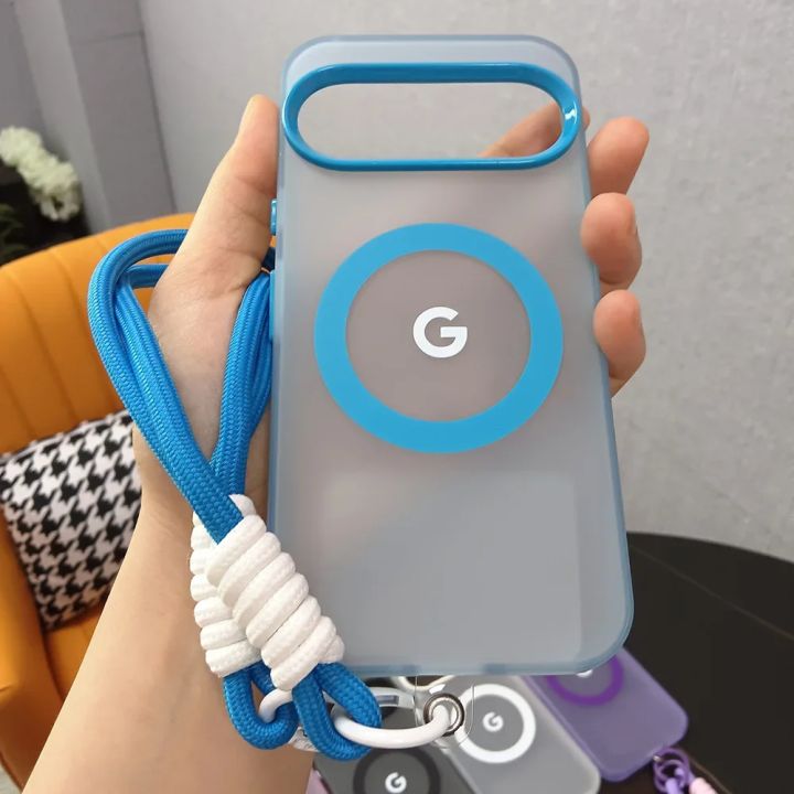 Trendy%20Limited%20Edition%20Candy%20Color%20Magnetic%20Charge%20Case%20For%20Google%20Pixel%2010%209%20Pro%20XL%208%20A%20Pro%20Portable%20Wristband%20Shockproof%20Cover%20-%20Image%202