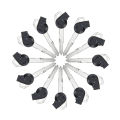 3Pcs Blank Key Motorcycle Left Right Groove Magnetic Keys For YAMAHA NMAX155 Jinzhan 125 Aurora Third Generation Lh125T-C.