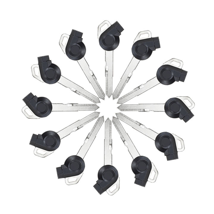 3Pcs Blank Key Motorcycle Left Right Groove Magnetic Keys For YAMAHA NMAX155 Jinzhan 125 Aurora Third Generation Lh125T-C