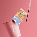 BuBu DuDu Cartoon Anime Spend Or Save Funny S On Off Ultra Thin No Fade Sticker Skin Cover Film For Debit Credit Card. 