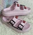 New Soft EVA Rubber Lightweight & Comfortable Buckle Sandals with Cute Charms for Girls & Womens Slippers.