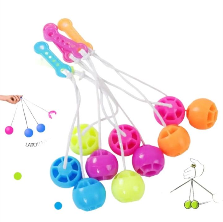 Clackers Balls , A String Swinging Ball Toys, Sensory Toy Hands , latu balls
