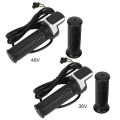 New 36V/48V LCD Electric Quantity Display with Switch EBike Speed Governing Throttle Grip 6 Cores Electric Throttle Grip. 